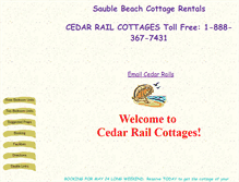 Tablet Screenshot of cedar-rails.com